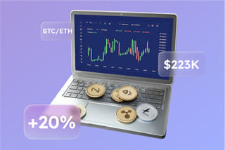 Technology visualization of an AI-powered automated trading system on Trustendic